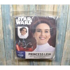 NEW Jazwares Princess Leia Wig Star Wars Adult Costume Accessory Sealed